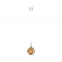 Luminaire en susp Neordic Ketil max1x20W E27 Blanc 230V Silicone/plastique (50383)