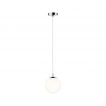 Luminaire en suspension Globe IP44 1 flamme Satin/Chrome (70895 )