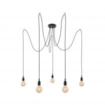 Luminaire en suspension Neordic Ketil 5flammes sans ampoule, max. 5 x 20W E27 (50389)