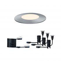 Luminaire encastré dans le sol Plug&Shine Floor Mini IP65 3000K 3x2,5W 24V argent (93949 )
