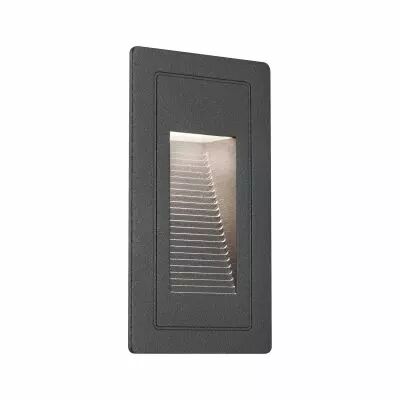Luminaire mural ext�rieur encastr� �  LED High IP44 carr� 103x58mm 3000K 4W 500lm 230V Noir Aluminium (94382)