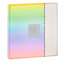 LumiTiles Basic Set Square 10x10cm 2x0,75W RGBW blanc Plastique/Alu (78412)