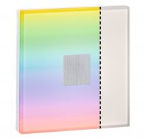 LumiTiles Basic Set Square 10x10cm 2x0,75W RGBW blanc Plastique/Alu (78412)