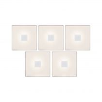 LumiTiles Basic Set Square 10x10cm 5x0,8W 2700K 12V Blanc Syn/Alu (78402)