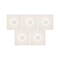 LumiTiles Basic Set Square 10x10cm 5x0,8W 2700K 12V Blanc Syn/Alu (78402)