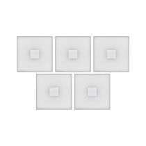 LumiTiles Basic Set Square 10x10cm 5x0,8W 2700K 12V Blanc Syn/Alu (78402)