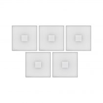 LumiTiles Basic Set Square 10x10cm 5x0,8W 2700K 12V Blanc Syn/Alu (78402)