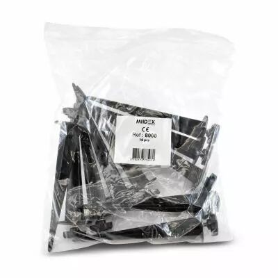 LUMOS ACCESS PROJECT PIQUET DE FIXATION ALU NOIR PACK DE 10 (8000)