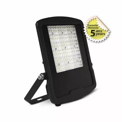 LUMOS ASYM PROJECTEUR ASYM 100W 3000K 40�x90� PLAT NOIR IP65 5ANS (100454)