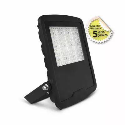 LUMOS ASYM PROJECTEUR ASYM 150W 4000K 40�x90� PLAT NOIR IP65 5ANS (100457)