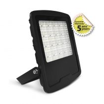 LUMOS ASYM PROJECTEUR ASYM 200W 3000K 40°x90° PLAT NOIR IP65 5ANS (100458)