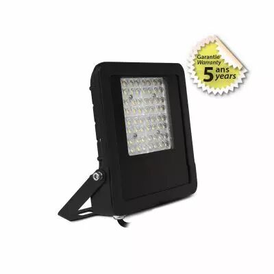 LUMOS ASYM PROJECTEUR ASYM 50W 4000K 40�x90� PLAT NOIR IP65 5ANS (100453)
