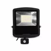 LUMOS II PROJECT 70W 4000K PLAT NOIR IP44/65 + DETECT IR 5ANS (100158)