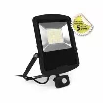 LUMOS PROJECT 100W 4000K PLAT NOIR IP65 + DETECT IR 5ANS (100160)