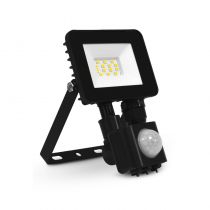 LUMOS SLIM II PROJECT 10W 6000K PLAT NOIR + DETECT IP65 (100071)