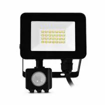 LUMOS SLIM II PROJECT 20W 3000K PLAT NOIR + DETECT IP65 (100061)