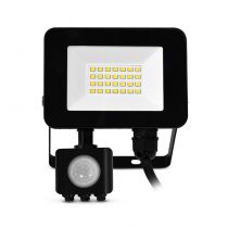 LUMOS SLIM II PROJECT 20W 4000K PLAT NOIR + DETECT IP65 (100046)