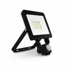LUMOS SLIM II PROJECT 30W 3000K PLAT NOIR + DETECT IP65 (100062)