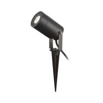 LYS PROJECTEUR PIQUET 12V 1 X GU5.3 NOIR IP65 SLIM (702830)