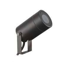 LYS PROJECTEUR PIQUET 12V 1 X GU5.3 NOIR IP65 SLIM (702830)