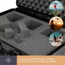 MALLETTE RIGIDE - 555 x 428 x 211 mm - AVEC MOUSSE (HC505S)