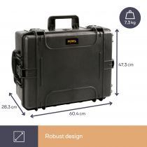 MALLETTE RIGIDE TROLLY - 604 x 473 x 283 mm - AVEC MOUSSE (HC540SH245TR)
