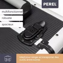 Mallette trolley en aluminium - 370 x 270 x 670 mm - 66,9 l - noir (1827-CJ)