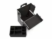 Mallette trolley en aluminium - 370 x 270 x 670 mm - 66,9 l - noir (1827-CJ)