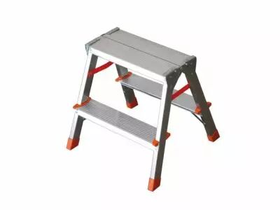 Marchepied double face, aluminium, 2x2 marches, type FILO (FAC-FI-2)