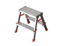 Marchepied double face, aluminium, 2x2 marches, type FILO (FAC-FI-2)