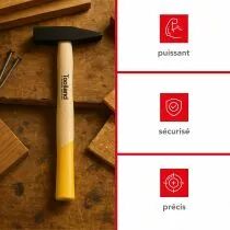MARTEAU - MANCHE EN BOIS - 300 g (WH300)