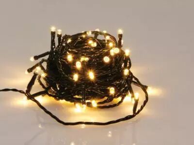 Maxilight LED - 8 m - 120 lampes blanc chaud - fil vert (MXL-LED-8-120-24V-UW)