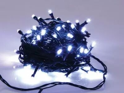 Maxilight LED - 8 m - 120 lampes blanches - fil vert (MXL-LED-8-120-24V-W)