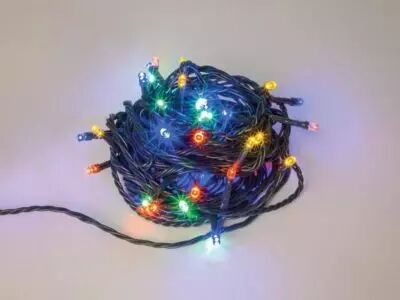 Maxilight LED - 8 m - 120 lampes multicolores - fil vert (MXL-LED-8-120-24V-MC)