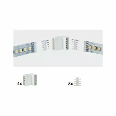 MaxLED connecteur en �querre blanc kit de 4 fourni avec 8 connecteurs  (70615)