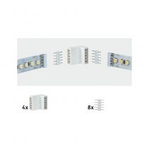 MaxLED connecteur en équerre blanc kit de 4 fourni avec 8 connecteurs  (70615)