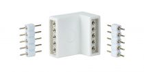 MaxLED connecteur en équerre blanc kit de 4 fourni avec 8 connecteurs  (70615)
