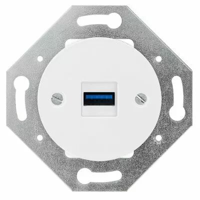 M�canisme Prise USB A -  couvercle blanc (DSR 95-91-0-00-0-0-00)