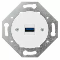 Mécanisme Prise USB A -  couvercle blanc (DSR 95-91-0-00-0-0-00)
