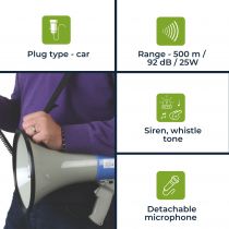 Megaphone puissant - 25w (MP25SFM)