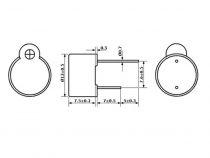 Micro buzzer 5vcc type ci - scelle (SV4/5-SN)