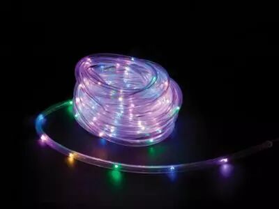 Microlight LED - 6 m -  120 LED - multicolore - c�ble transparent - 12 V (MC-LED-TUBE-6-MC)
