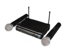 Microphone Uhf Sans Fil - 2 Canaux (HQMC10012)