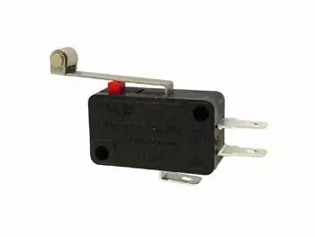 Microrupteur 12a, long levier de commande avec roulette (MS12-R)