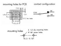 Microrupteur subminiature 3a (MS3-LPCB)