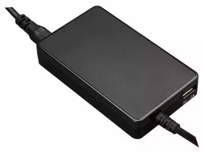 MINI ADAPTATEUR SECTEUR UNIVERSEL POUR T�L�PHONE PORTABLE  - SORTIE 19 VCC - 4.74 A MAX. (90 W) + USB 2.1 A - SANS FICHES