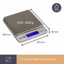 Mini Balance De Pr&eacute;cision Num&eacute;rique - 500 G / 0.01 G (VTBAL402)
