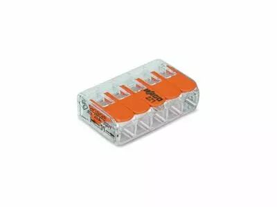 Mini borne de connexion � levier 5 x 0.2 - 4 mm� pour tout type de c�ble (WG221415)