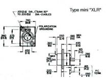 Mini-embase audio femelle 3pts