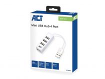 Mini hub USB 2.0 4 ports blanc (ACTAC6200)